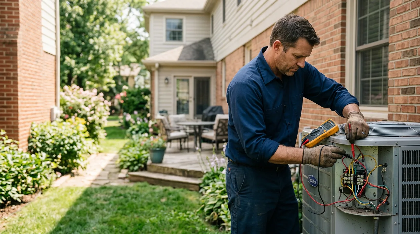 HVAC technician working near Little Silver, NJ